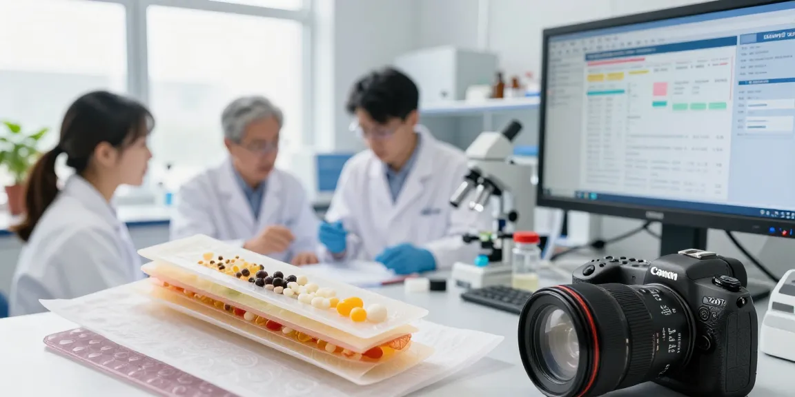 Discover BPC 157 benefits through innovative buccal strip research in a modern health lab.