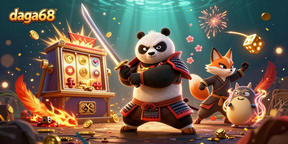 Daga68 enhances the thrill of cockfighting through lively scenes with dynamic characters and casino elements.