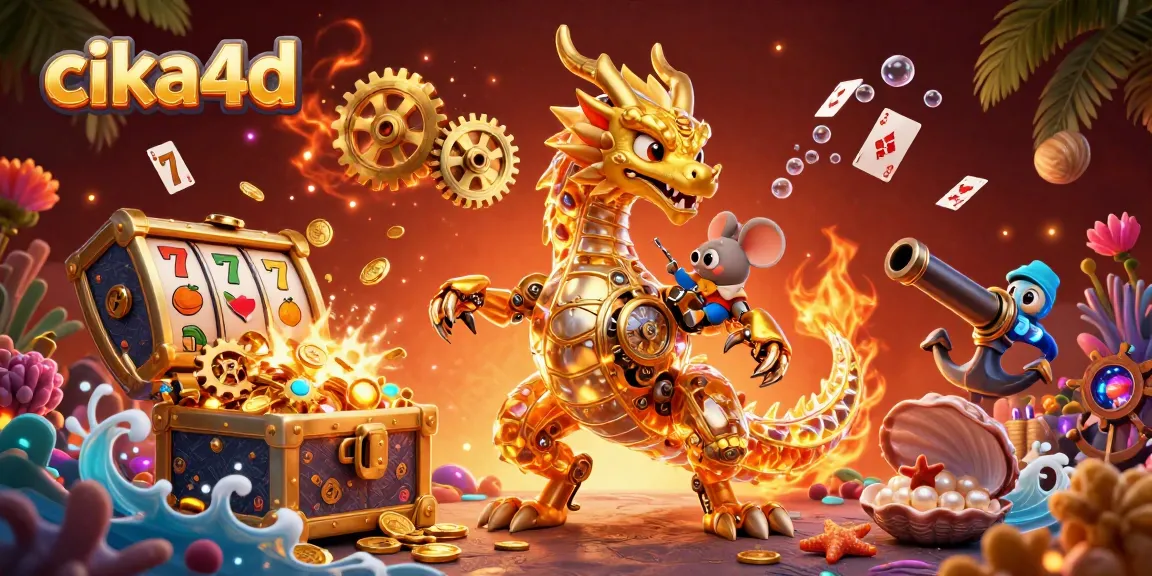 Experience thrilling gameplay with cika4d’s golden dragon and vibrant casino elements.