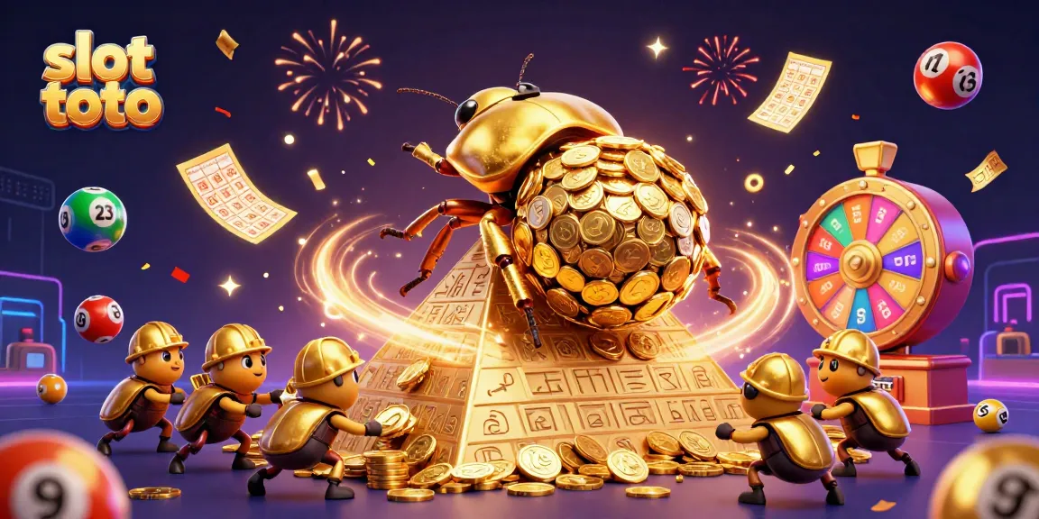 Engage with slot toto in this vibrant casino-themed scene showcasing dynamic gaming elements.