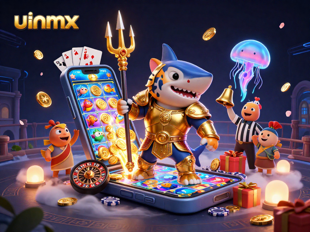 Spin the reels at uinmx with exciting slots, featuring a dramatic underwater casino scene.