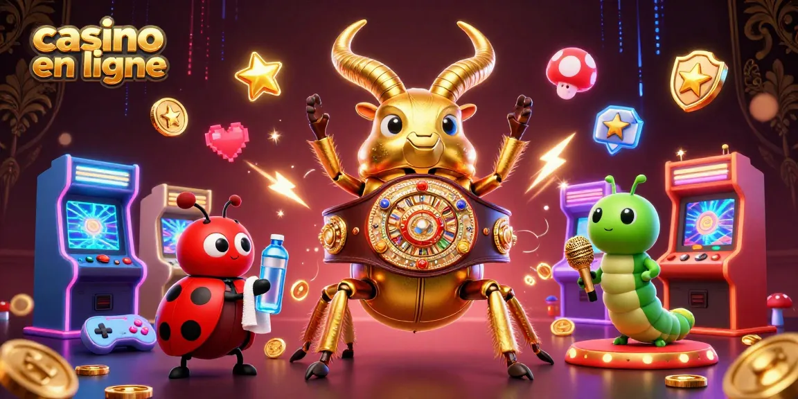 Profitez d'une expérience de jeu unique avec casino en ligne, des personnages animés dans un cadre vibrant.