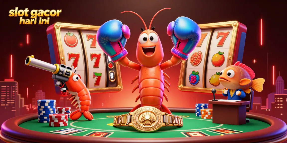 Slot gacor hari ini dengan karakter kartun menarik bermain judi slot di latar belakang yang penuh warna.