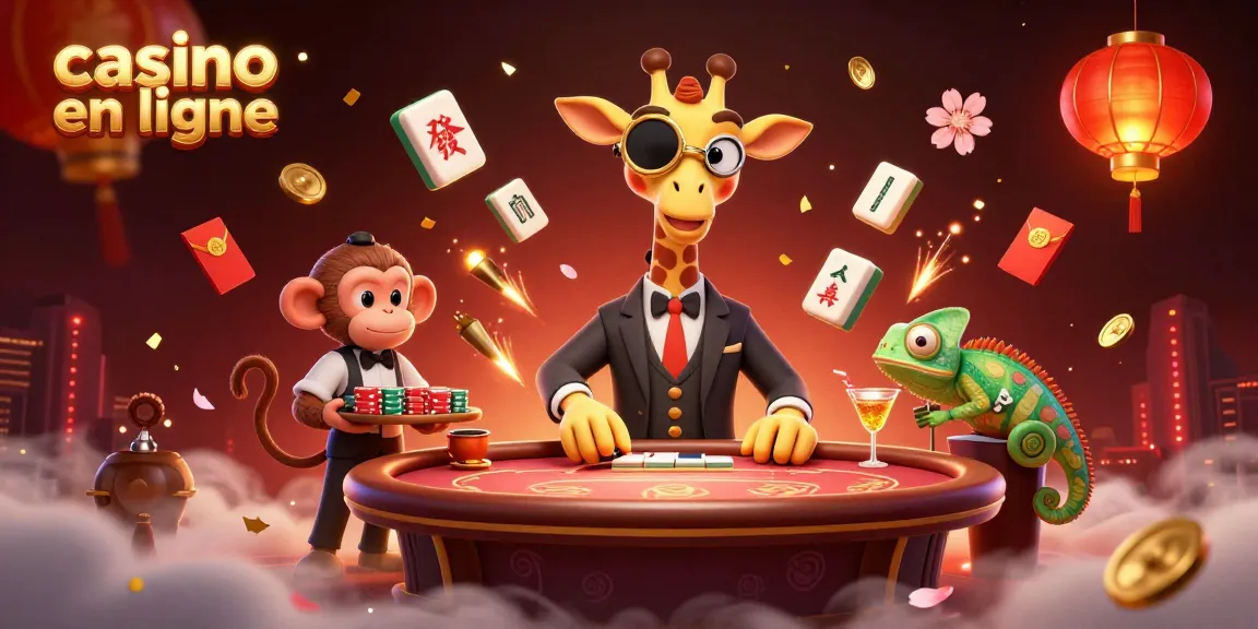 Jouer au casino en ligne avec une ambiance festive et luxueuse au sein d'une illustration engageante.