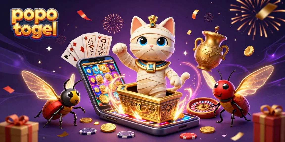 Win big with popo togel in a vibrant casino scene filled with dynamic gaming elements.