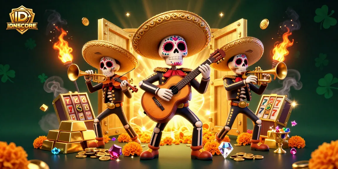IDNSCORE offers thrilling slot experiences with vibrant characters and treasure!