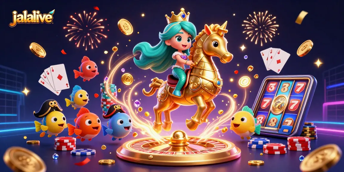 Bet on jalalive's captivating live sports streaming featuring energetic characters and dynamic gaming elements.