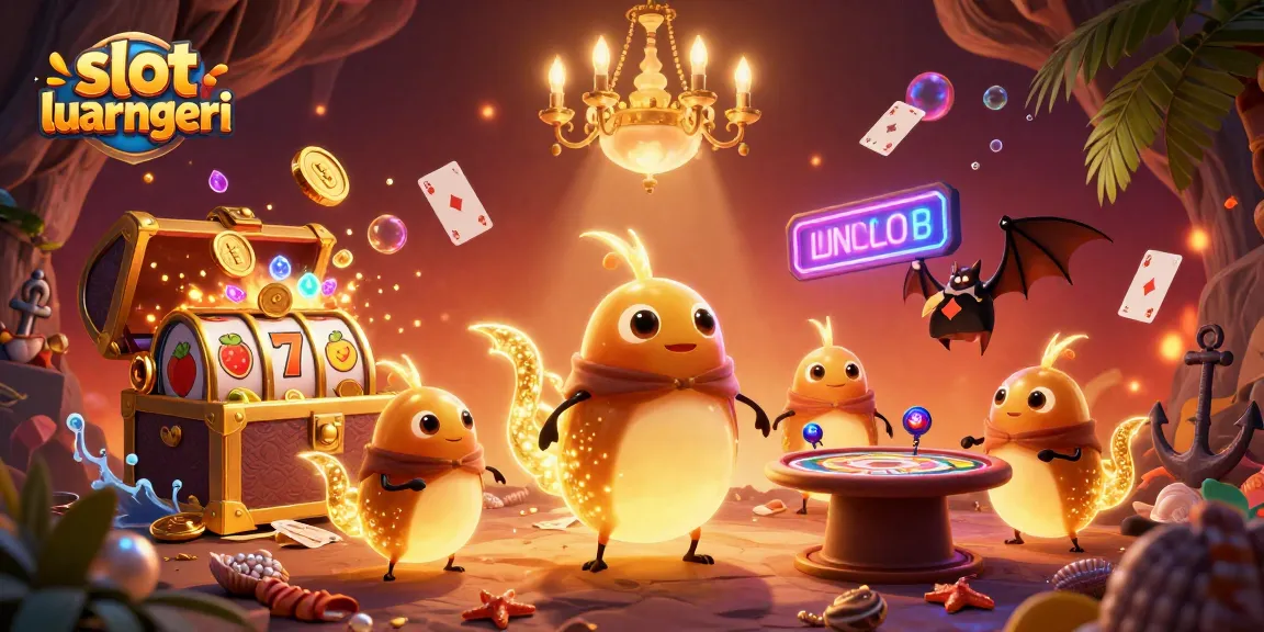 Experience thrilling moments with slot luar negeri in a vibrant casino illuminated by glowworms.
