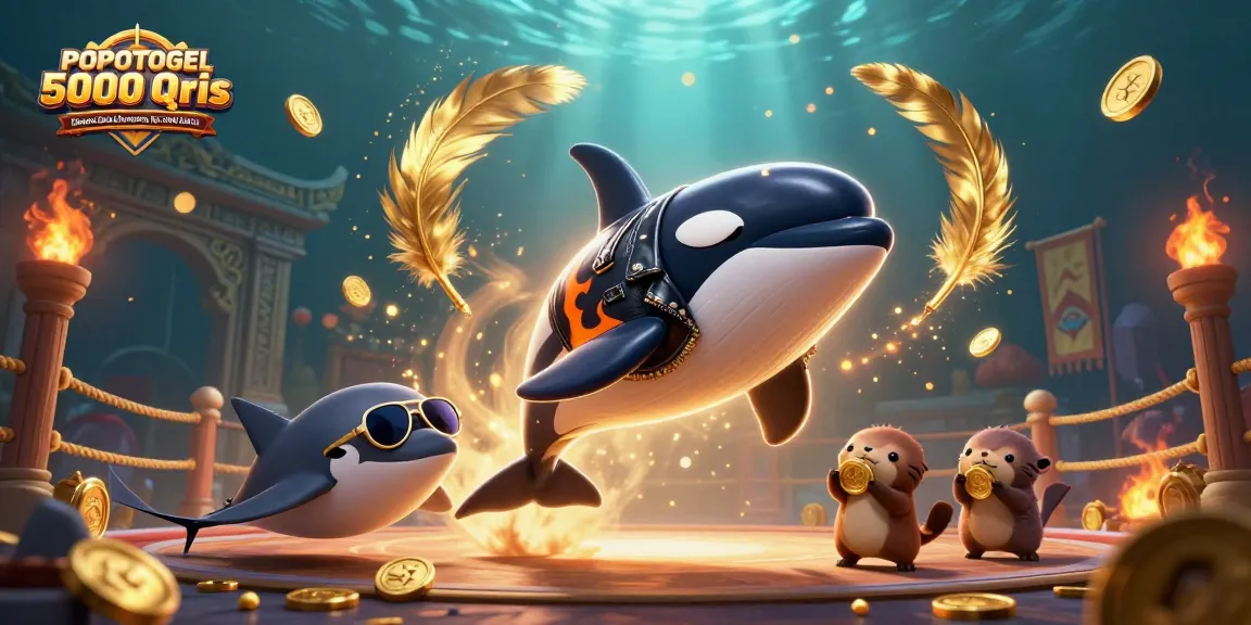 Experience the thrill at POPOTOGEL Situs Slot Gacor 5000 Qris Deposit Dana Gampang Jp x1000 Hari In with animated sea characters and exciting elements.