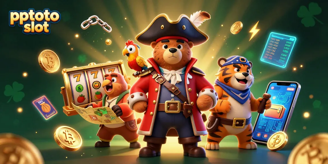Menggali pengalaman menarik di pptoto slot dengan karakter kartun 3D dan simbol keberuntungan.