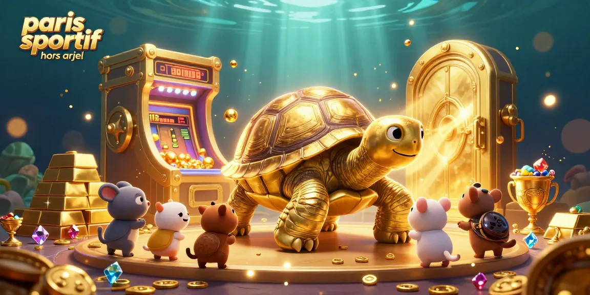 Pariez sur paris sportif hors arjel avec une illustration colorée d'un jeu de casino en 3D.
